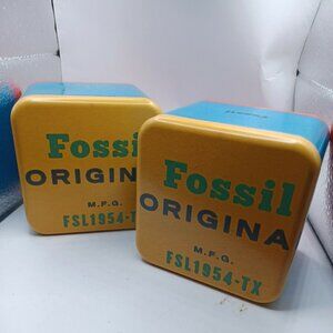 Fossil Original Tin‎ Boxes X 2